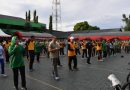 Olahraga Bersama Hari Bhayangkara Ke 77 Digelar di Korem 132 Tadulako, Tingkatkan Sinergitas TNI-Polri