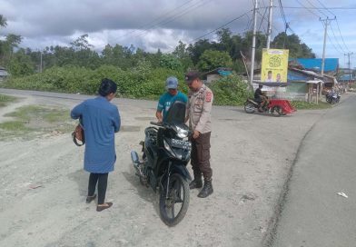 Aparat Polsek Pagima Gelar Razia di Jalan Trans Sulawesi