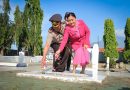 KAPOLRESTA PALU TABUR BUNGA DI TAMAN MAKAM PAHLAWAN JELANG PERINGATAN HARI BHAYANGKARA KE-79.