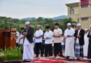 Ribuan Masyarakat Shalat Idul Adha Bareng Kapolda Sulteng di Lapangan Mapolda