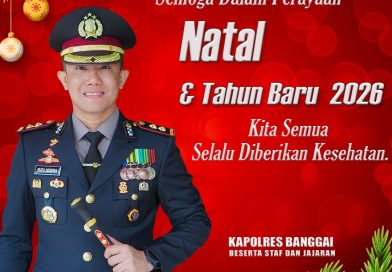 Kapolres AKBP Putu Ucapkan Selamat Natal 2025 dan Tahun Baru 2026 bagi Seluruh Masyarakat Banggai