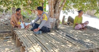 Sambang Warga Tonuson, Polsek Totikum Ajak Masyarakat Cegah Kebakaran dan Jaga Kamtibmas