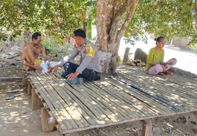 Sambang Warga Tonuson, Polsek Totikum Ajak Masyarakat Cegah Kebakaran dan Jaga Kamtibmas
