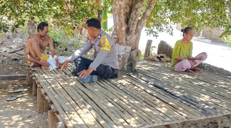 Sambang Warga Tonuson, Polsek Totikum Ajak Masyarakat Cegah Kebakaran dan Jaga Kamtibmas