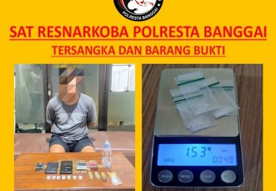 Terbukti Miliki 7 Paket Sabu, Seorang Pemuda di Bungin Timur, Luwuk Diciduk Polisi