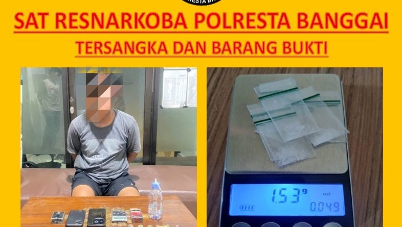 Terbukti Miliki 7 Paket Sabu, Seorang Pemuda di Bungin Timur, Luwuk Diciduk Polisi
