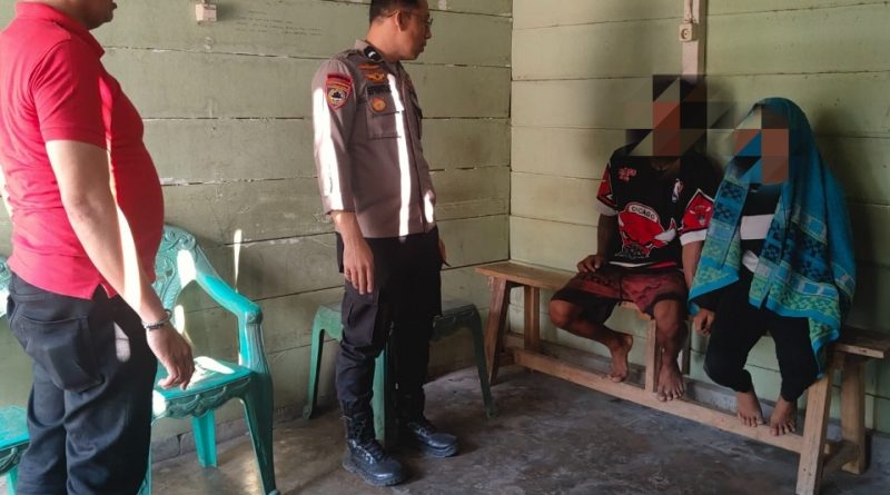 Laporan Warga Ditindaklanjuti, Polsek Luwuk Damaikan Pasutri yang Terlibat Cekcok