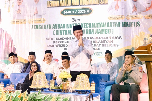 Kapolresta Banggai Pererat Silaturahmi lewat Tabligh Akbar Maulid di Kintom