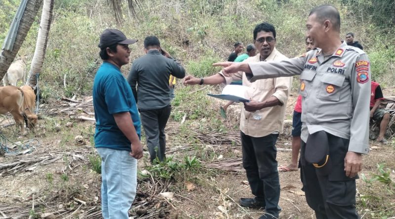Polsek Bulagi Pastikan Kamtibmas Aman: Kawal Bantuan Kelompok Tani dan Sosialisasi Karhutla