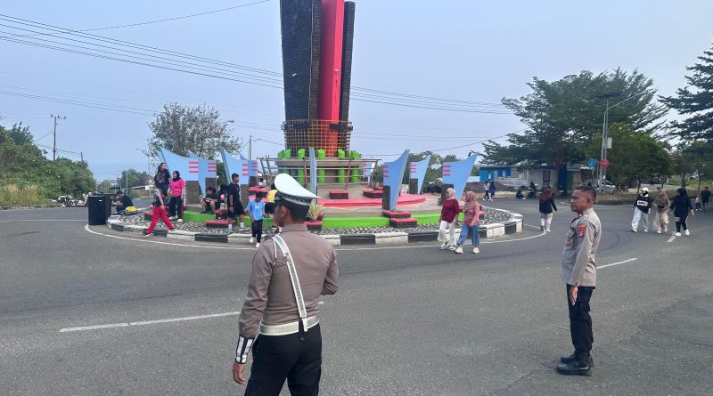 Amankan Car Free Day, Satlantas Polres Bangkep Pastikan Arus Lalu Lintas Aman dan Lancar