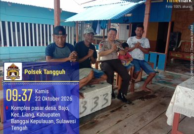 Jalin Silaturahmi, Kapolsek Liang Sambangi Warga Desa Bajo Serap Aspirasi Kamtibma