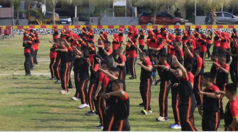 Satbrimob Polda Sulteng Gelar Zumba Ceria Bersama Bhayangkari
