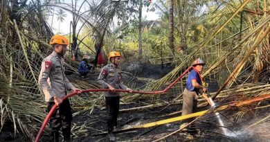 Personel SAR Makosat Brimob Sulteng Gelar Pembasahan Ulang Lahan di Palu Utara