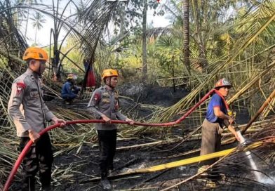Personel SAR Makosat Brimob Sulteng Gelar Pembasahan Ulang Lahan di Palu Utara