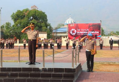 Wakapolres Sigi Pimpin Upacara Hari Sumpah Pemuda ke-98, Tekankan Semangat Patriotik dan Kepedulian