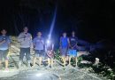Tutup Akses Palu-Luwuk di Desa Uwedaka-daka, Polsek Pagimana Bersama Warga Evakuasi Pohon Tumbang