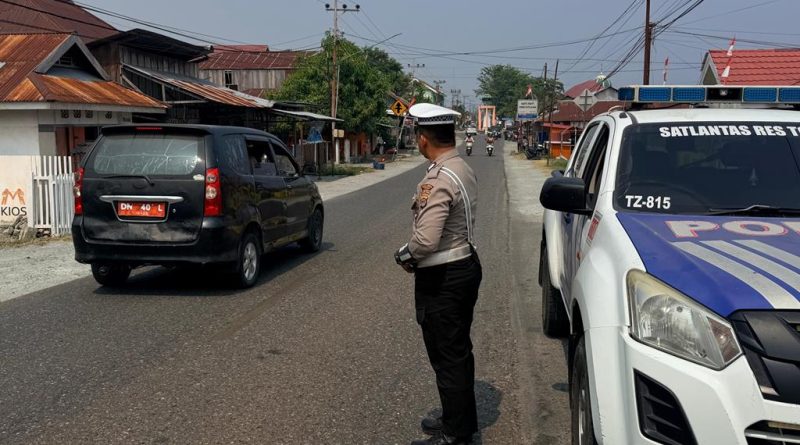 Satlantas Polres Touna Gelar Blue Light Patrol, Arus Lalu Lintas Lancar