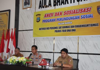 43 Bhabinkamtibmas Polres Touna Dibekali Program Perlindungan Sosial