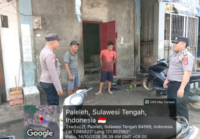 Sisir Jalur Trans Sulawesi dan Kawasan Pertokoan, Polsek Paleleh Gelar Patroli Sambang Jaga Kondisivitas Perbatasan