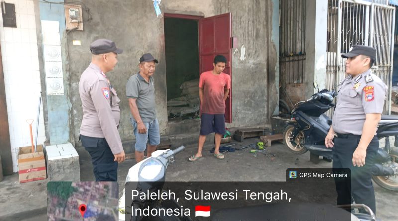 Sisir Jalur Trans Sulawesi dan Kawasan Pertokoan, Polsek Paleleh Gelar Patroli Sambang Jaga Kondisivitas Perbatasan