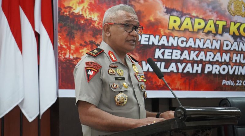 Pimpin Rakor Karhutla, Wakapolda Sulteng Tekankan Pentingnya Sinergi dan Kesiapsiagaan