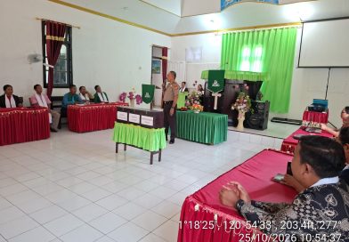 Cegah Narkoba dan Kebakaran Lahan, Kapolsek Tolitoli Utara Sampaikan Pesan Kamtibmas di Gereja GPIBT Jemaat Siloam Teluk Jaya