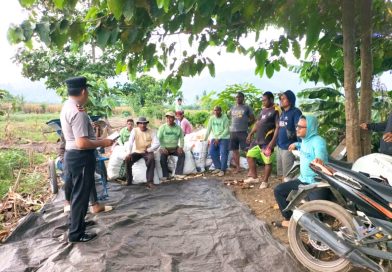 Cegah Kebakaran Hutan dan Lahan, Kapolsek Ogodeide IPTU Laurens Imbau Petani Jagung Desa Pagaitan Tidak Membuka Lahan dengan Membakar