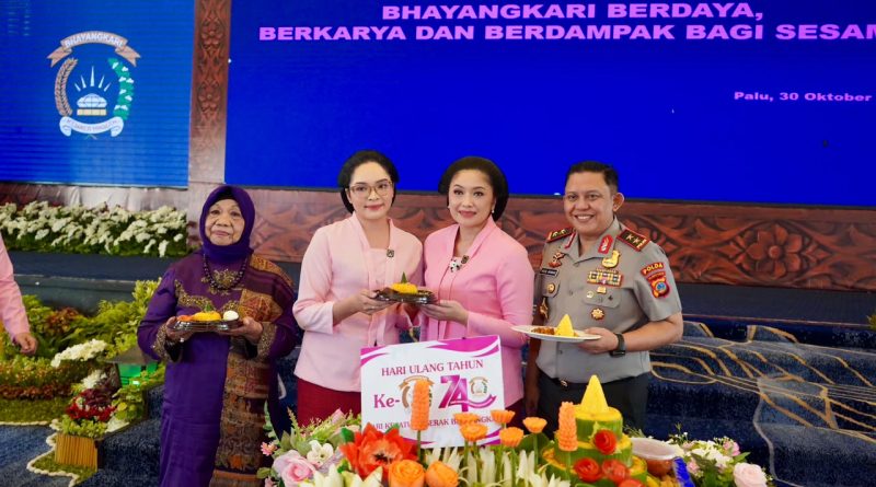 Syukuran HKGB ke-74, Kapolda Sulteng Apresiasi Peran Bhayangkari Dukung Tugas Polri