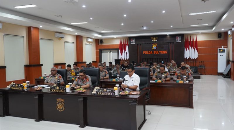 Kapolda Sulteng Ikuti Anev Sitkamtibmas Nasional, Perkuat Deteksi Dini dan Kesiapsiagaan Jajaran
